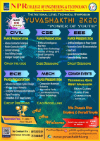 YUVASHAKTHI 2K20 Technical Symposium Poster